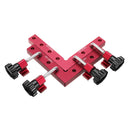 Drillpro 6pcs/set 120/140/160mm 90 Degree L-shaped Auxiliary Fixture Positioning Panel Fixing Clip Woodworking Clamping Tool