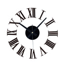 DIY Modern Wall Clock Silent Decorative Retro Industrial Living Room Hanging