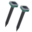 6pcs Square Solar Electronic Ultrasonic Repeller Fram Snake Mice Pest Insect Animal RejectionTrap Killer Not Crystalline Silicon Type