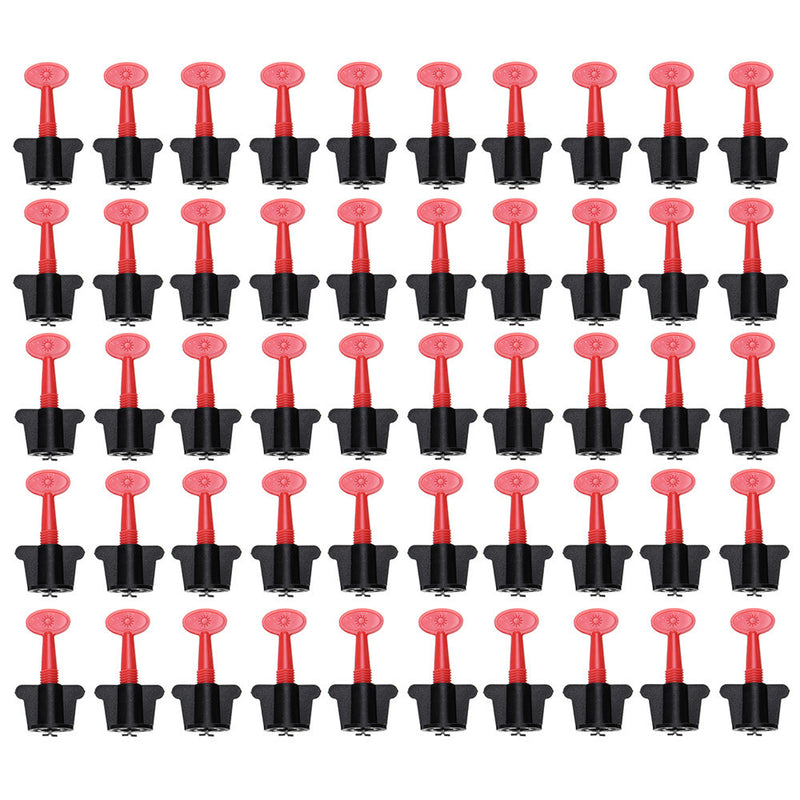 50pcs Reusable Tile Spacers Leveler T-lock Floor Tool Leveling Positioning System Kit