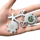 BIKIGHT 10 in 1 Multi EDC Repair Tool Outdoor Mountain Bike Survival Card Multifunction Card Tool