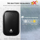 CACAZI Home Wireless Self-powered Doorbell No Battery Required Button Receiver 1 to 1 150M Remote Smart Calling Bell