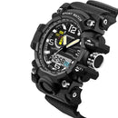 SANDA 732 Fashion LED Display Men Watch 30M Waterproof Sport Digital Watch