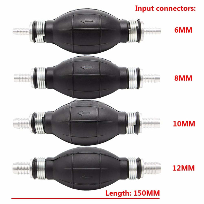 Fuel Line Pump Primer Bulb Hand Primer Gas Petrol Pumps Rubber And Aluminum Pump
