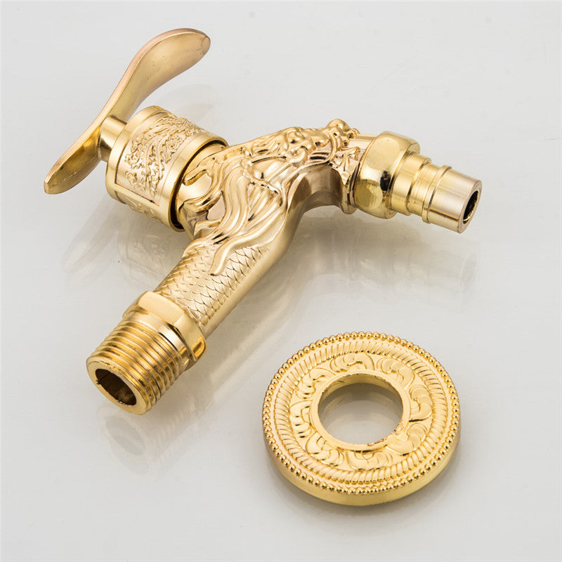 Mrosaa Zinc Alloy Antique Bronze Finish Faucet Water Tap Basin Taps