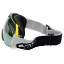 Motorcycle UV Spherical Dual Lens Snowboard Ski Goggles Glasses Yellow Green