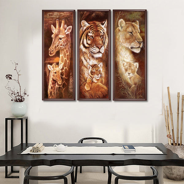 5D DIY Full Drill Diamond Painting Animals Cross Stitch Embroidery Home Decorations