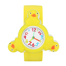 LED 3D Rotating Cartoon Children Watch Frog Yellow Duck Designed Gift Boys Girls Wrist Watch