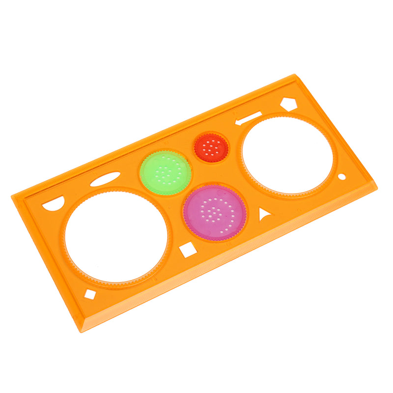 1 Pc Multi-functional Puzzle Ruler Set Spirograph Geometric Painting Template Ruler Drafting Tools For Students Drawing Toys Children Learning Art Tools