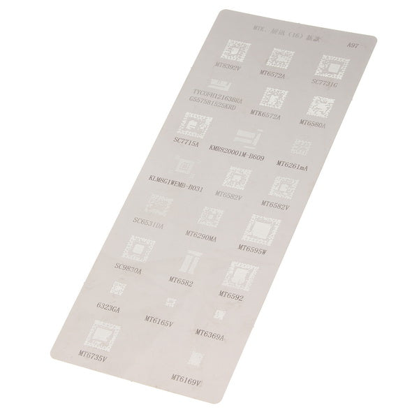 2pcs BGA Stencil Direct Heating Reballing Stencil Solder Template Stencil for MTK