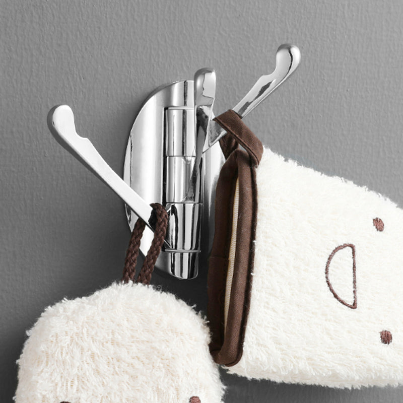 Clothes Hook /180 Movable Home Hooks/ Home Clothes Hook/ 180 Movable Clothes Single Hook/ Rotation Bathroom Wall Mount Hanger Tool Supply