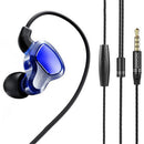 Bakeey Dual Dynamic Wired In-ear Earphone Stereo Noise Cancelling Headphone for Xiaomi Huawei