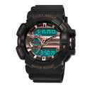 SANDA 599 Luminous Display Candar Stopwatch Men Fashion Sport Watch Dual Disaplay Digital Watch