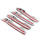 4PCS Carbon Fiber Car Exterior Door Handle Cover Cap For Honda Civic 10th 2016-2019