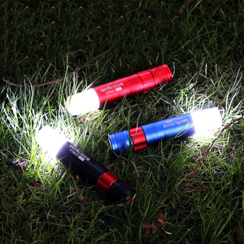 Warsun 1802 Magnatic Tail Work Light AA 14500 Flashlight Mini LED Torch Bike Light Camping Tent Lamp