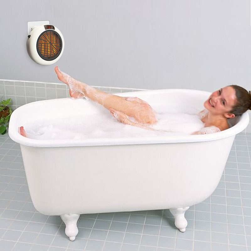 Portable 900W Mini Electric Wall Outlet Space Instantly Heating Warm Heater