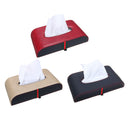 Car Microfiber Leather Handrest Tissue Box Napkin Pumping Paper Portable Office Paper Holder Case