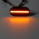Pair LED Side Marker Lights Repeaters Turn Lamps Yellow for Renault Nissan Opel Smart