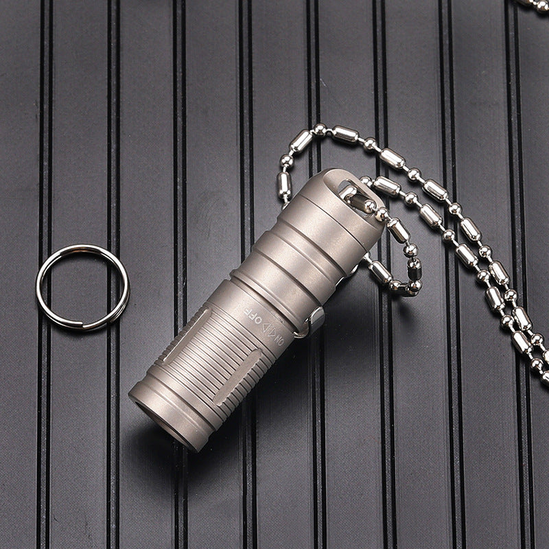 Rover Camel Ta6132 130LM 2 Modes USB Rechargeable IPX8 Zoomable EDC LED Flashlight Keychain Light