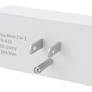 MoesHouse 16A Mini WiFi Smart Socket US Standard Dual Outlet Wall Switch Plug Independent Control with Power Monitoring Work with Amazon Alexa and Google Home