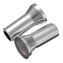 4 X TR414 Chrome Wheel Tyre Valve Caps Stem Covers 27mm 20mm Alloy Silver Set