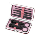 Y.F.M Stainless Steel Black Nail Clipper Pedicure Scissor Tweezer Manicure Set Kit