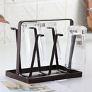 Cups Drain Kitchen Storage Rack Mug Glass Drinkware Display Organizer Holder