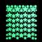 Miico Creative Dot Star Moon Pattern 4 Optional Groups Luminous PVC Removable Home Decor Sticker