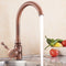 TAPCET Red Copper Antique Kitchen Basin Sink Faucet Hot&Cold Water Mixer Tap