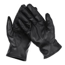 Thermal Leather Gloves Men Winter Warm Touch Screen Driving Gloves Black
