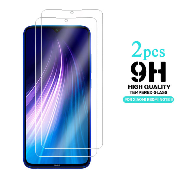 Enkay 2pcs 9H 0.26mm 2.5D Curved Anti-explosion Tempered Glass Screen Protector for Xiaomi Redmi Note 8