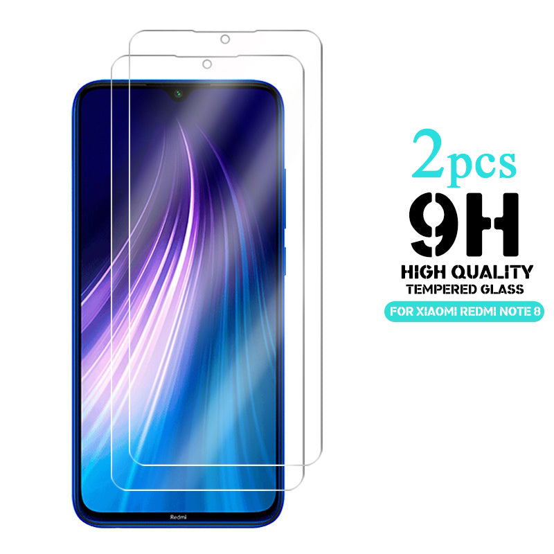 Enkay 2pcs 9H 0.26mm 2.5D Curved Anti-explosion Tempered Glass Screen Protector for Xiaomi Redmi Note 8