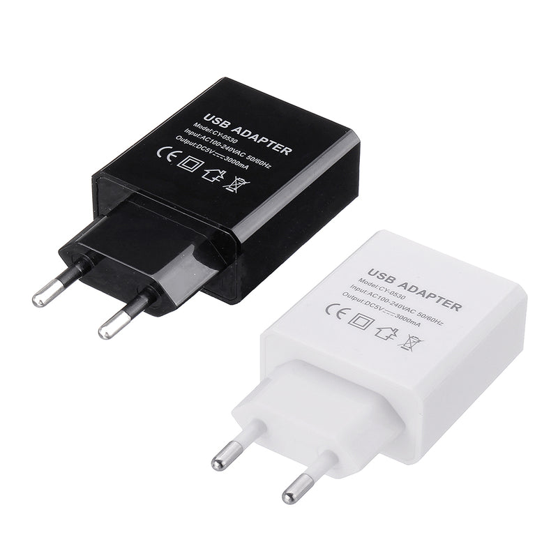 EU 5V 3A USB Charger Power Adapter for Tablet Smartphone