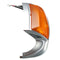 Front Fender Tip Light With Amber Light Lens For Harley Davidson FLT FLHR FLSTC FLSTN
