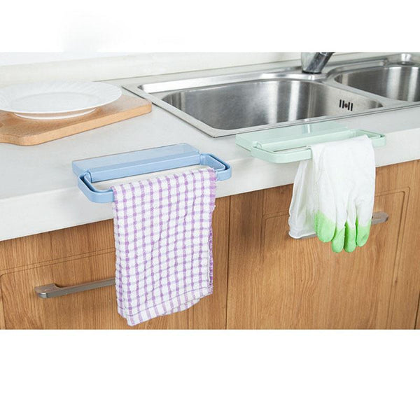 1Pc Multi-Functional Hanger Kitchen Paste Towel Hanging Holder Bathroom Accessories