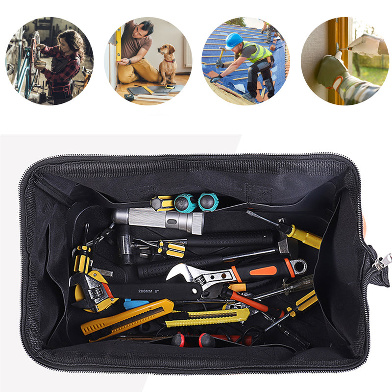 18inch Oxford Hardware Technician Tool Bag Molded Base Backpack Pouch Organizer