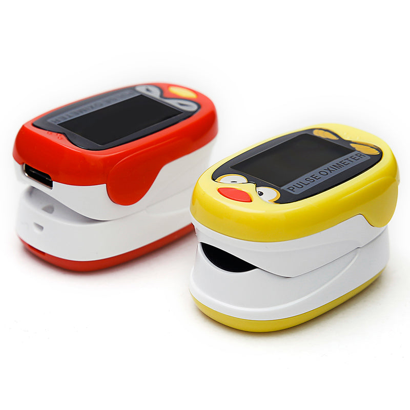BOXYM LED Child Kids Infant Finger Pulse Oximeter Medical Pediatric Portable SpO2 Blood Oxygen Monitor