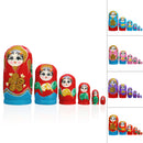 6Pcs/Set Russian Nesting Dolls Hand Painted Matryoshka Babushka Kids Toy Gift Decorations