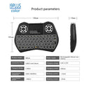 I9 Plus Mini 2.4GHz Keyboard Colorful Backlight Fly Air Mouse Wireless Keyboard With Touchpad Remote Control Work For Android TV