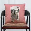 45 x 45 cm French Bulldog Printed Pillowcase Cotton Linen Sofa House Decoration Cushion Cover Pillow Case