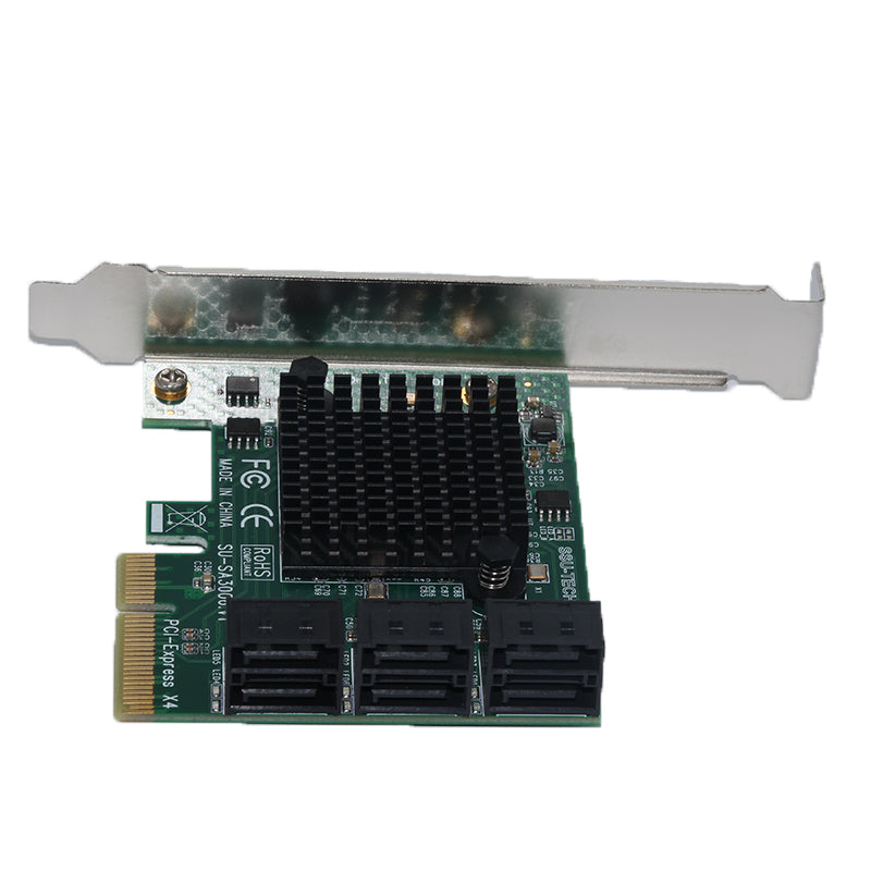 SSU SA3006 PCI - E to SATA 3.0 Expansion Card With Six - Port 6Gbps for Desktop Computer