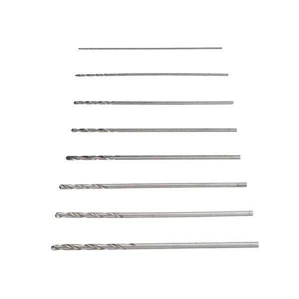 10pcs 3.175mm Shank 0.2-0.9mm HSS Twist Drill Bits