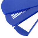 2 In 1 Foldable Mirror Comb Plastic Beard Hair Brush Travel Pocket Comb Makeup