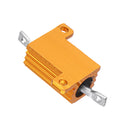 30pcs RX24 10W 2R 2RJ Metal Aluminum Case High Power Resistor Golden Metal Shell Case Heatsink Resistance Resistor