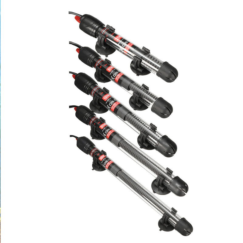 25/50/100/200/300W Aquarium Fish Tank Automatic Water Thermostat Heater with Sucker Cups