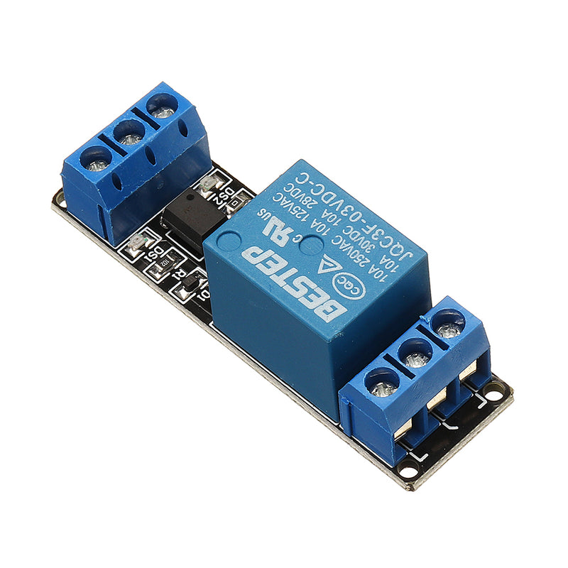 5pcs BESTEP 1 Channel 3.3V Low Level Trigger Relay Module Optocoupler Isolation Terminal For