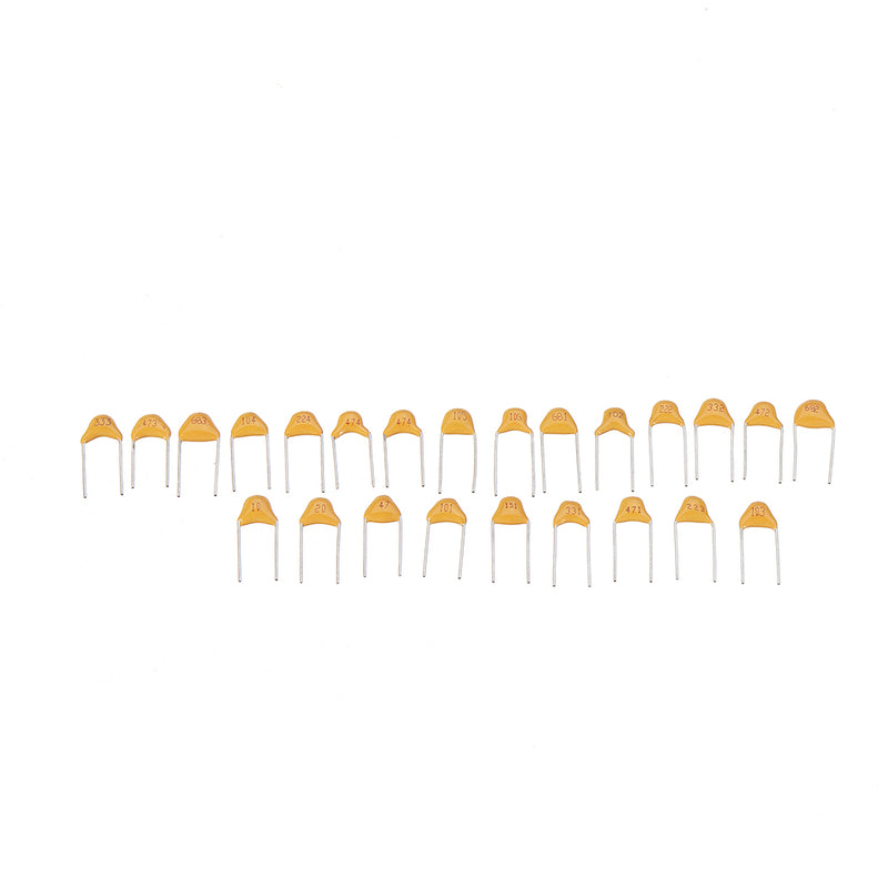 1200pcs 24 Values 50V 10pF-10uF Monolithic Ceramic Capacitor Assorted Kit