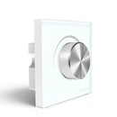 LUSTREON AC100-240V 1CH Wall Mount Rotary Panel Manual Triac LED Dimmer Controller Switch