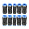 10Pcs Air Pneumatic OD 1/4 Inch Straight Union Push to Connect Fitting