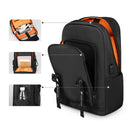Mazzy Star MS_6812 Laptop Backpack Waterproof USB Charging Business Bag Unisex Black Travel Backpack for 15.6 inch Laptops